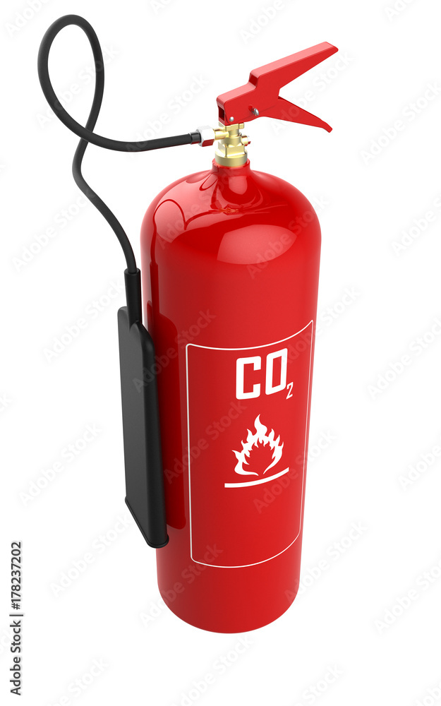 3d render fire extinguisher isolated on white background (carbonic acid) 3d render fire extinguisher isolated on white background (carbonic acid)