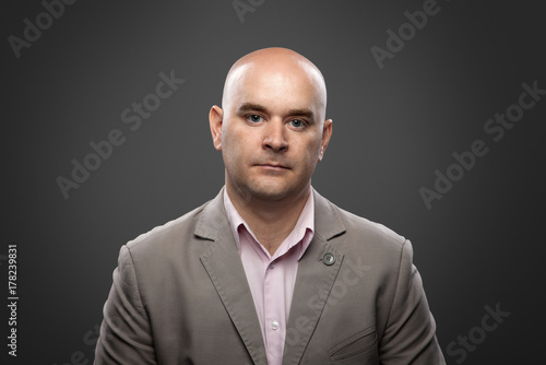 Εκτύπωση καμβά Portrait of caucasian bald man