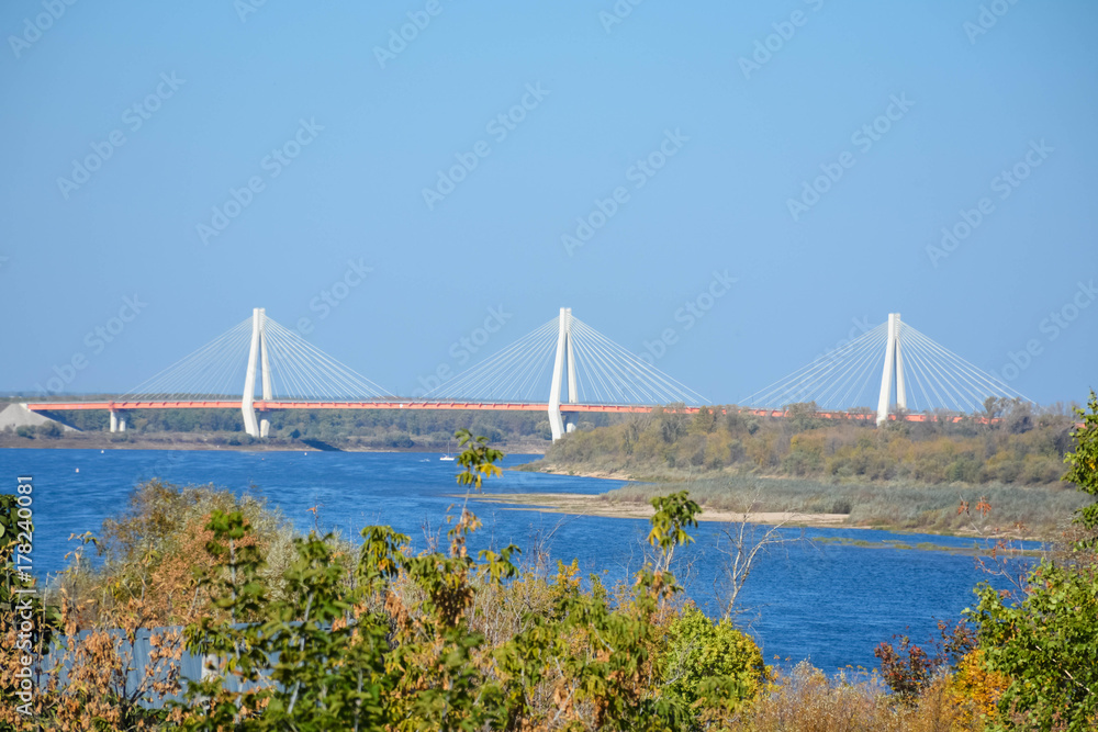 The bridge across the Oka river in Murom