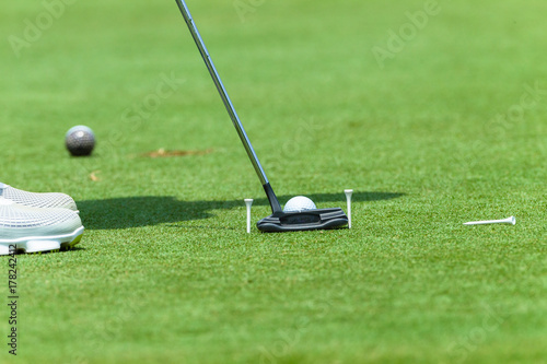 Golf Putting Putter Ball Pegs