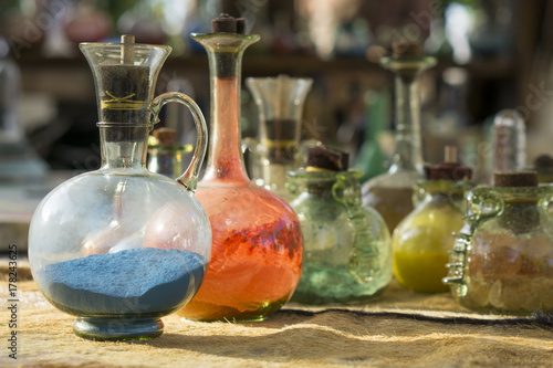  Vintage glass vials and bottles alchemy