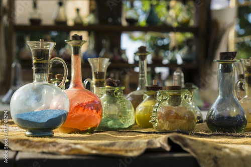  Vintage glass vials and bottles alchemy