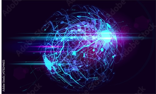 hi tech circuits fantastic absract background cyberpunk cyber pay