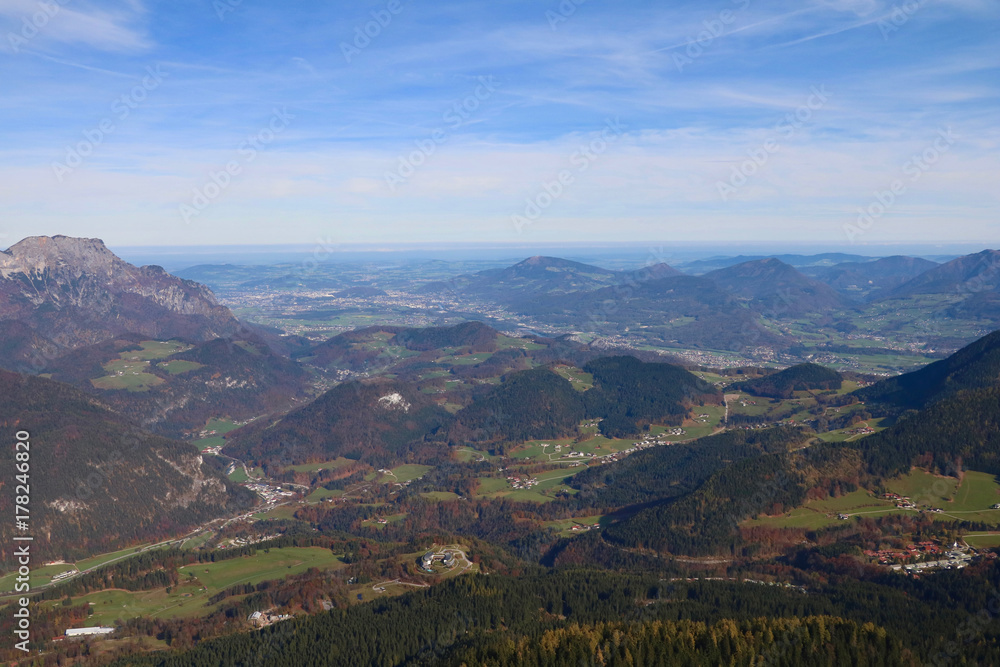 Blick auf das Salzburger Land vom Kehlsteinhaus