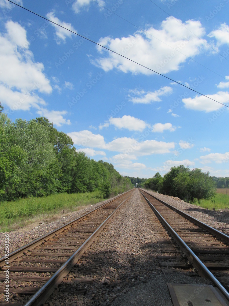 Fototapeta premium Steel Rails 