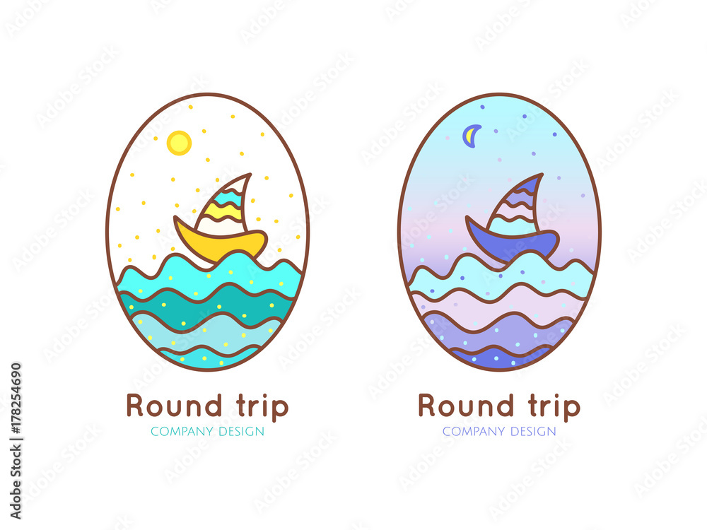 Logo round trip Logo round trip