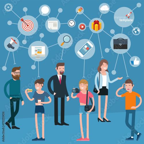 Business teamwork infographics. 