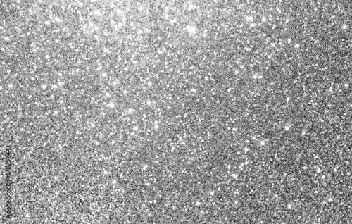 silver and white glitter texture christmas abstract background photo