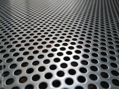 Perforated steel sheet, perforated plate of stainless steel sheet.