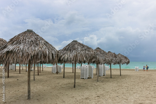 Morning empty beach, Cuba, Varadero © folomey
