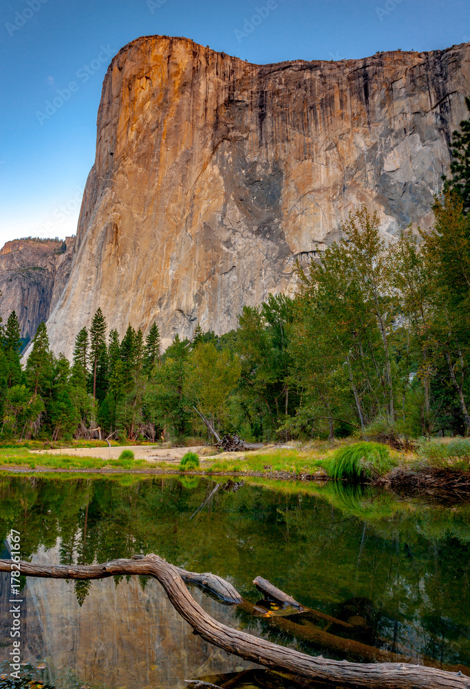 El Capitan with Lake and Trees