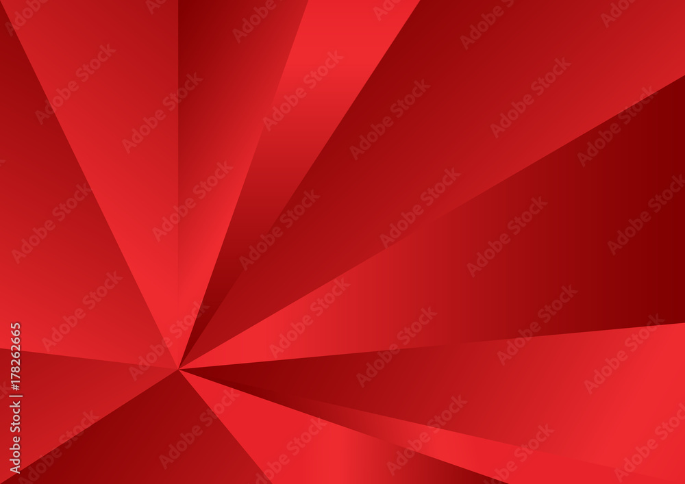 Red polygonal background, corporate template