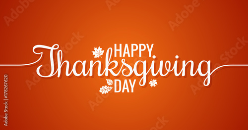 Thanksgiving Line Vintage Lettering Background