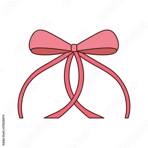pink ribbon bow ballet decoration ornament