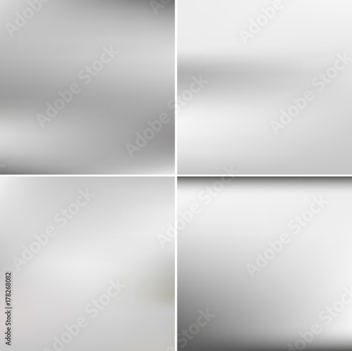 Abstract concept vector silver blured background set.For business infographic, booklet, background, poster, web sites,banners.