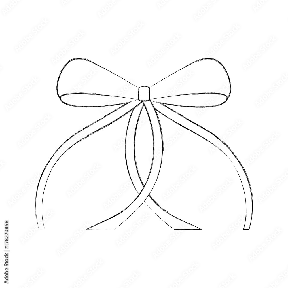Fototapeta premium ribbon bow ballet decoration ornament