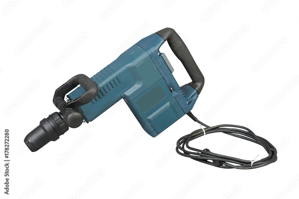 Perforator, drill on the whte background. Perforator, drill on the whte background.