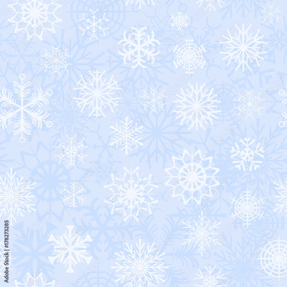 Seamless pattern with decorative snowflakes Seamless pattern with decorative snowflakes