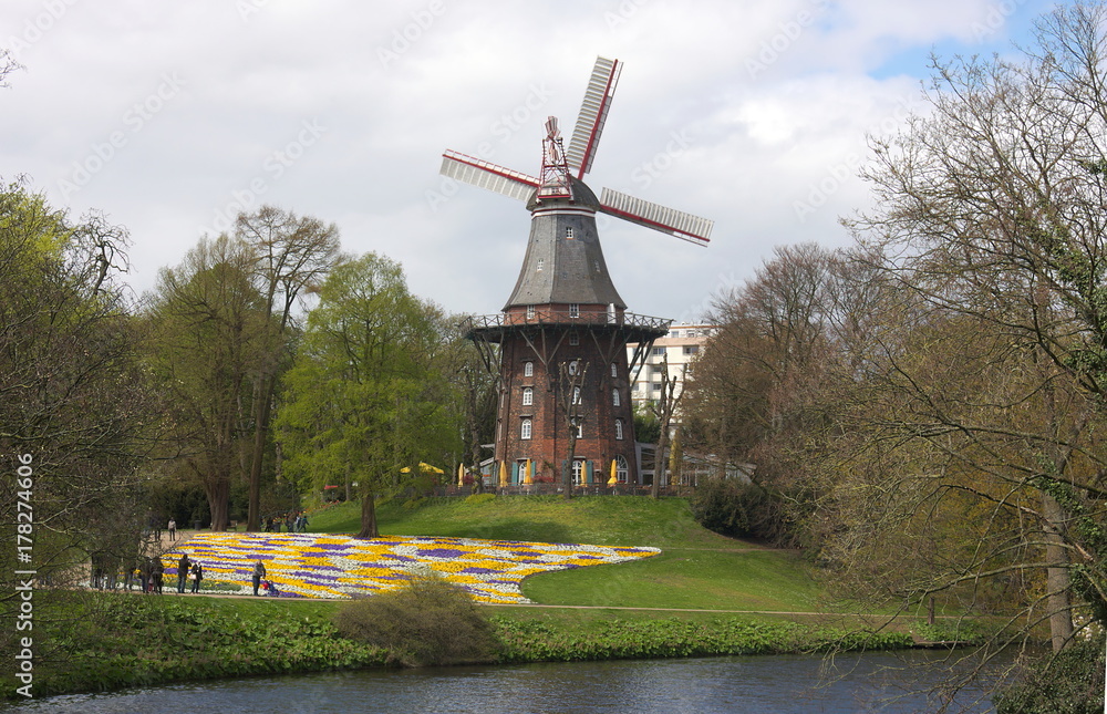 Obraz premium Bremen - Mühle am Wall - II - 