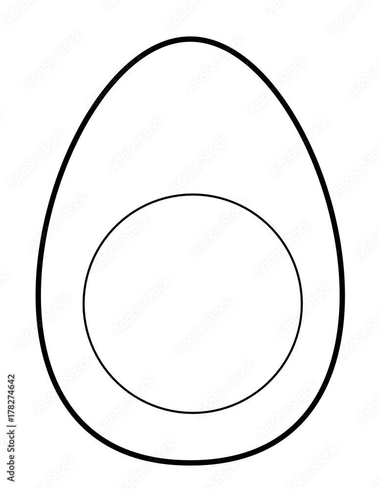 ゆで卵 線画 Stock イラスト Adobe Stock