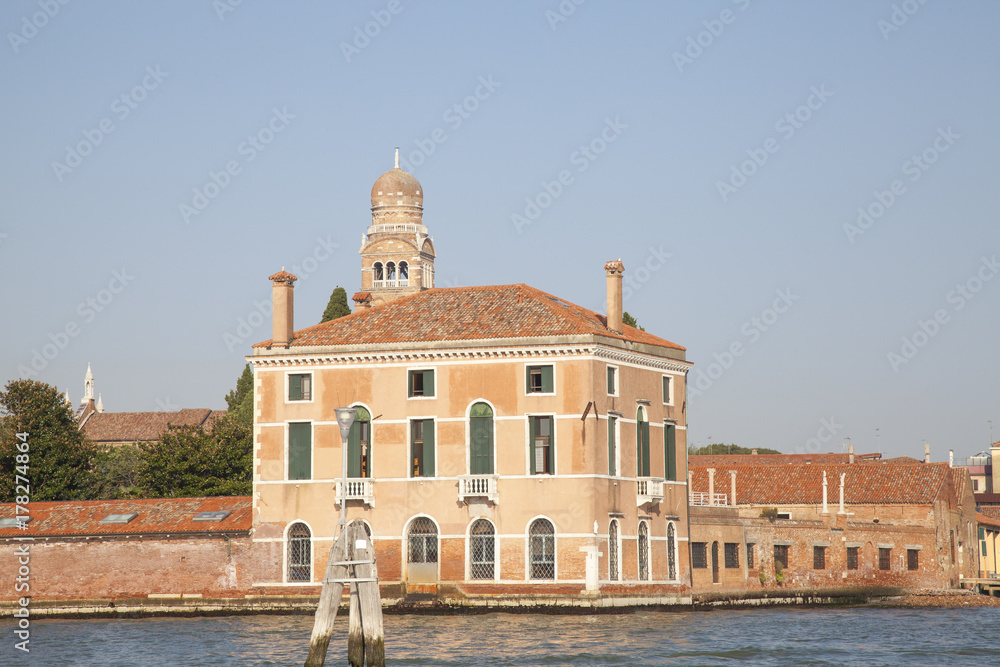 Fototapeta premium Casino degli Spiriti in early morning light, Cannaregio, Venice, Veneto, Italy, an annexe of Palazzo Contarini dal Zaffo said to be haunted