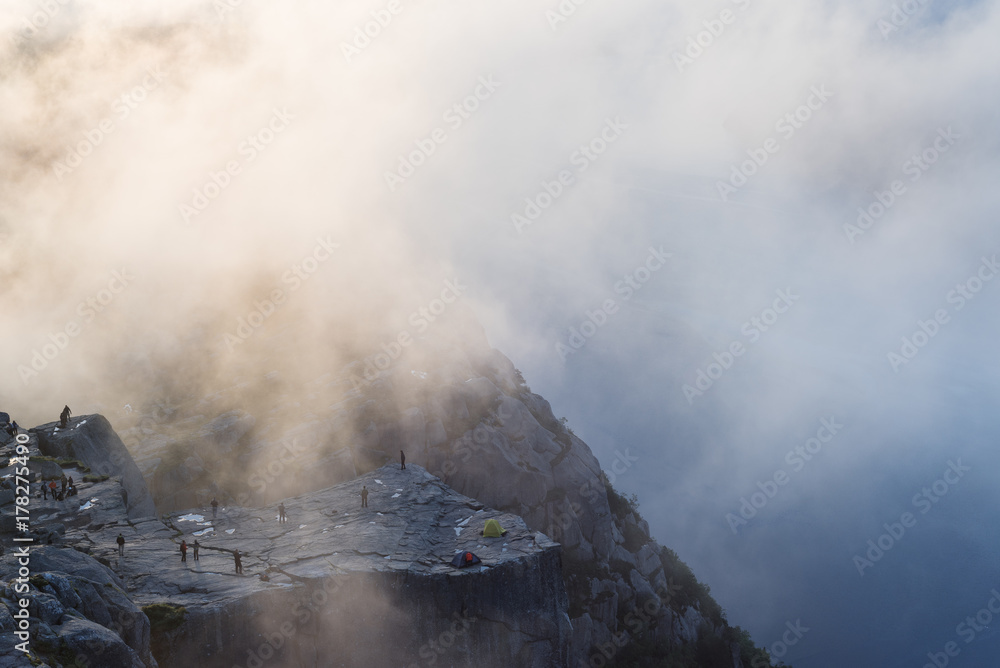 Cliff Preikestolen, Norway