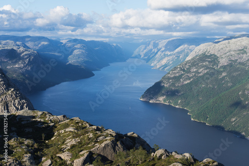 Panorama of Lysefjord, Norway