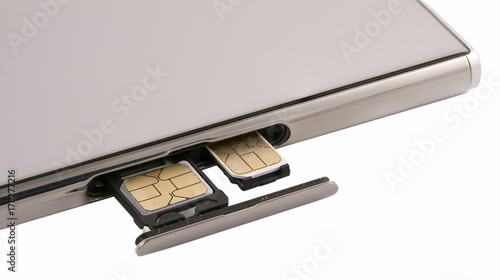 dual SIM card slot. Nano SIM and memory card with ejector pin and tray for Touchscreen phone
