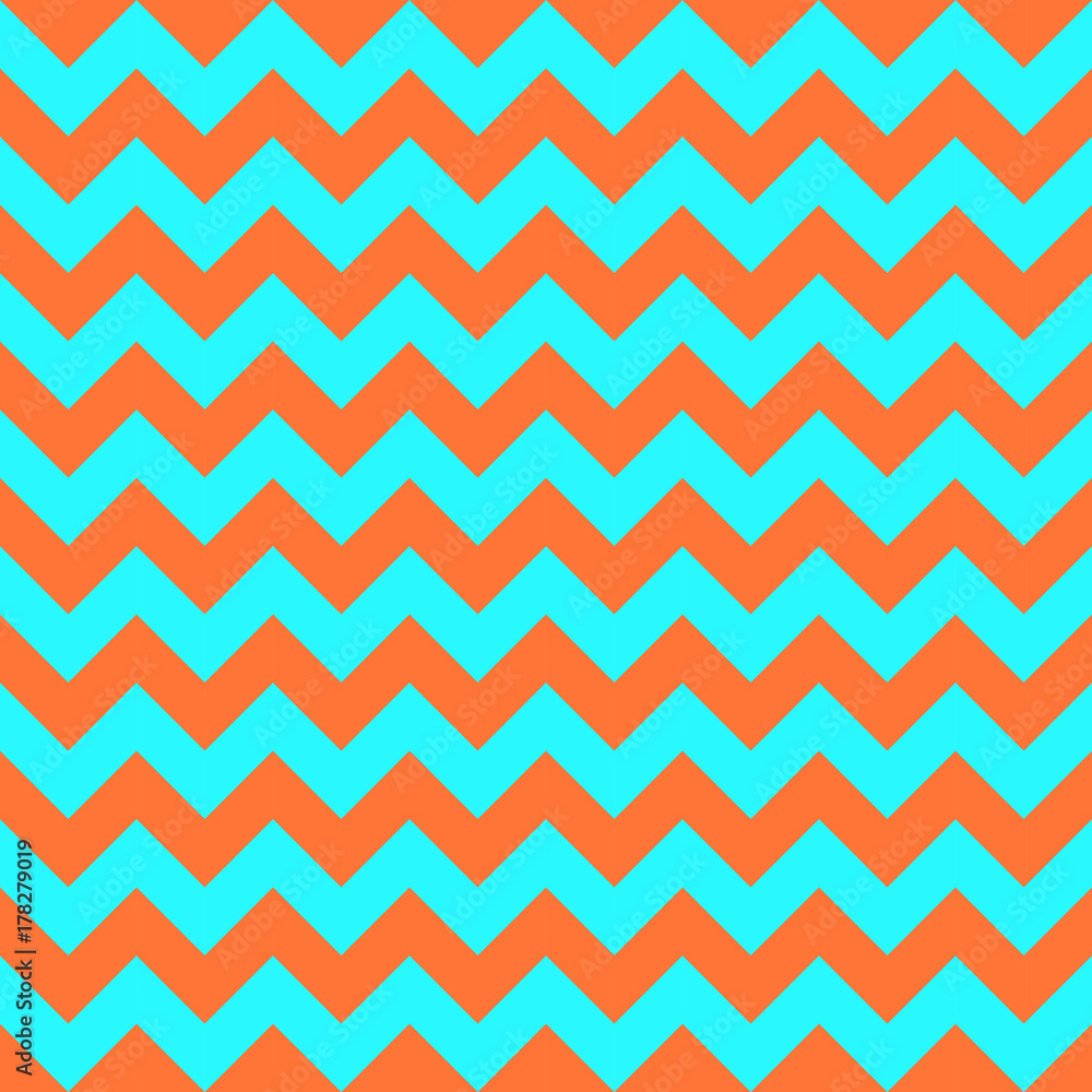 Chevron zigzag pattern seamless vector arrows geometric design colorful orange aqua blue Chevron zigzag pattern seamless vector arrows geometric design colorful orange aqua blue