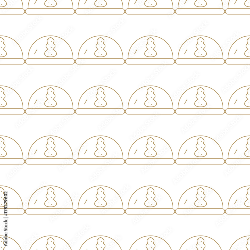 Fototapeta premium Xmas seamless pattern. Winter holidays background.