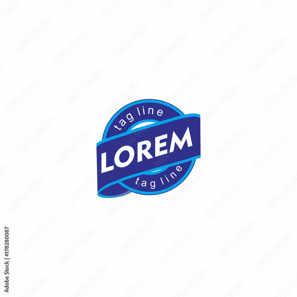 Obraz premium Badge emblem logo vector