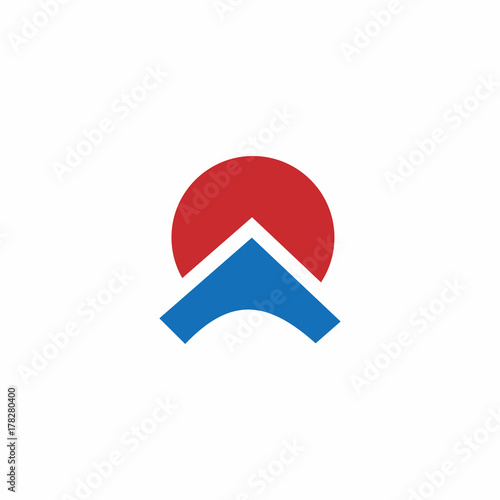 Wallpaper Mural arrow roof and circle sun logo Torontodigital.ca