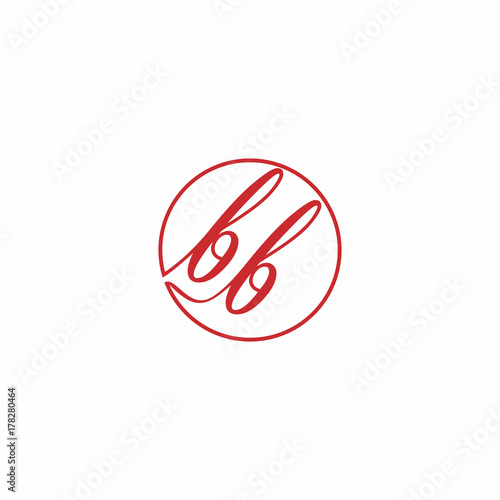 bb letter in circle logo