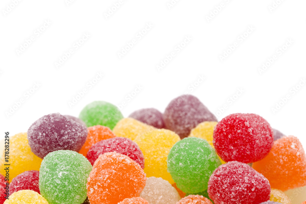 Gumdrops on a White Background Gumdrops on a White Background