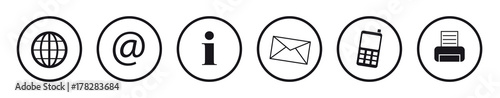 Contact Icons - Vector Set