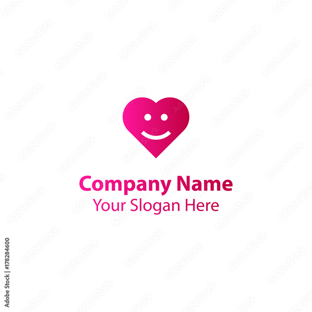 love smile logo design