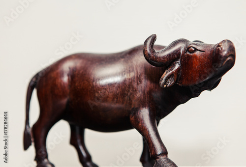 wooden souvenir buffalo