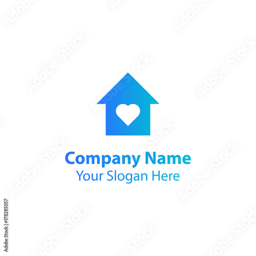 Free Download love home logo design - GFXLoad