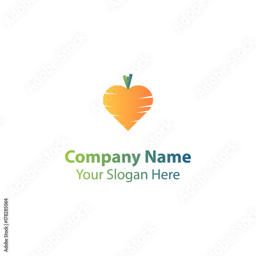 love carrot logo design