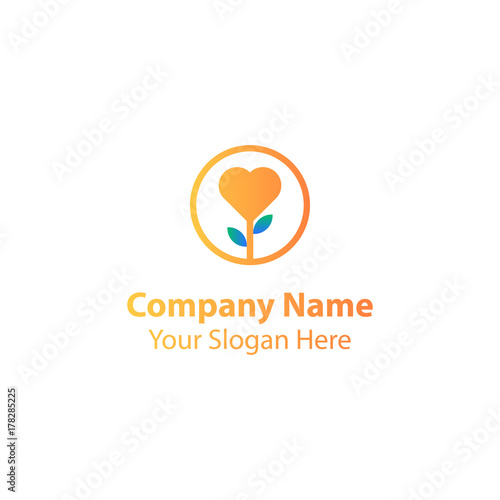 Free Download tree love logo design - GFXLoad