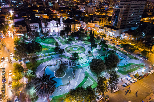 Plaza de Colon in Cochabamba of Bolivia