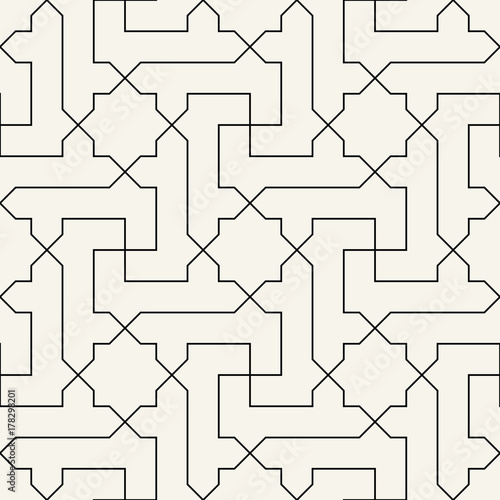 arabic geometric seamless ornament pattern