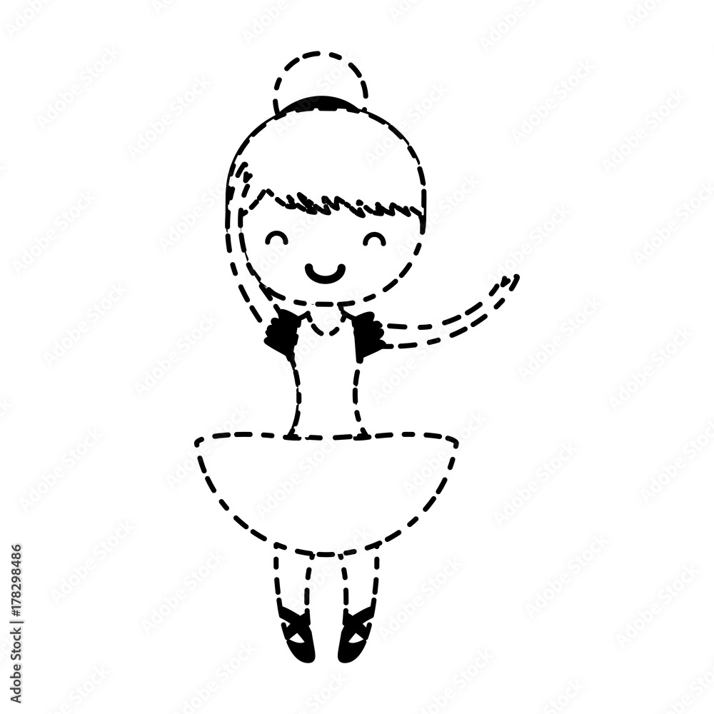 Fototapeta premium ballet ballerina icon