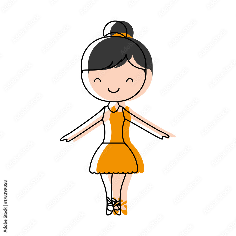 Fototapeta premium ballet ballerina icon