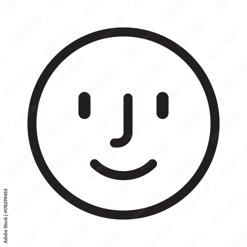 Rounded facial recognition identification scan line art vector icon for apps and websites Rounded facial recognition identification scan line art vector icon for apps and websites