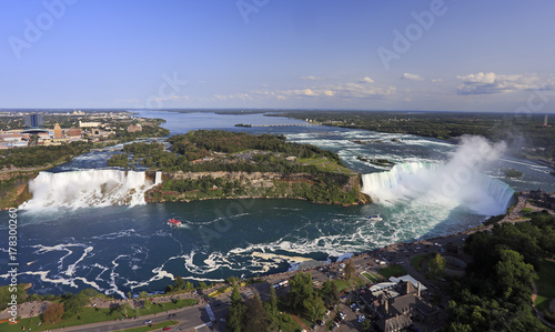 Niagara Falls, panoramic view from Skylon Tower, Canada
