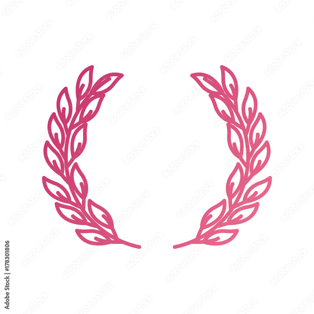 laurel decoration branch ornament image laurel decoration branch ornament image