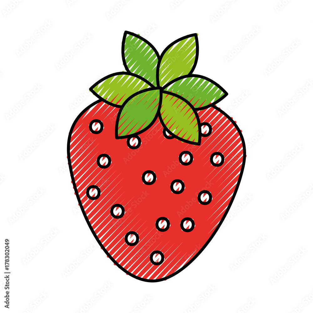 Obraz premium sweet strawberry fruit fresh raw food healthy