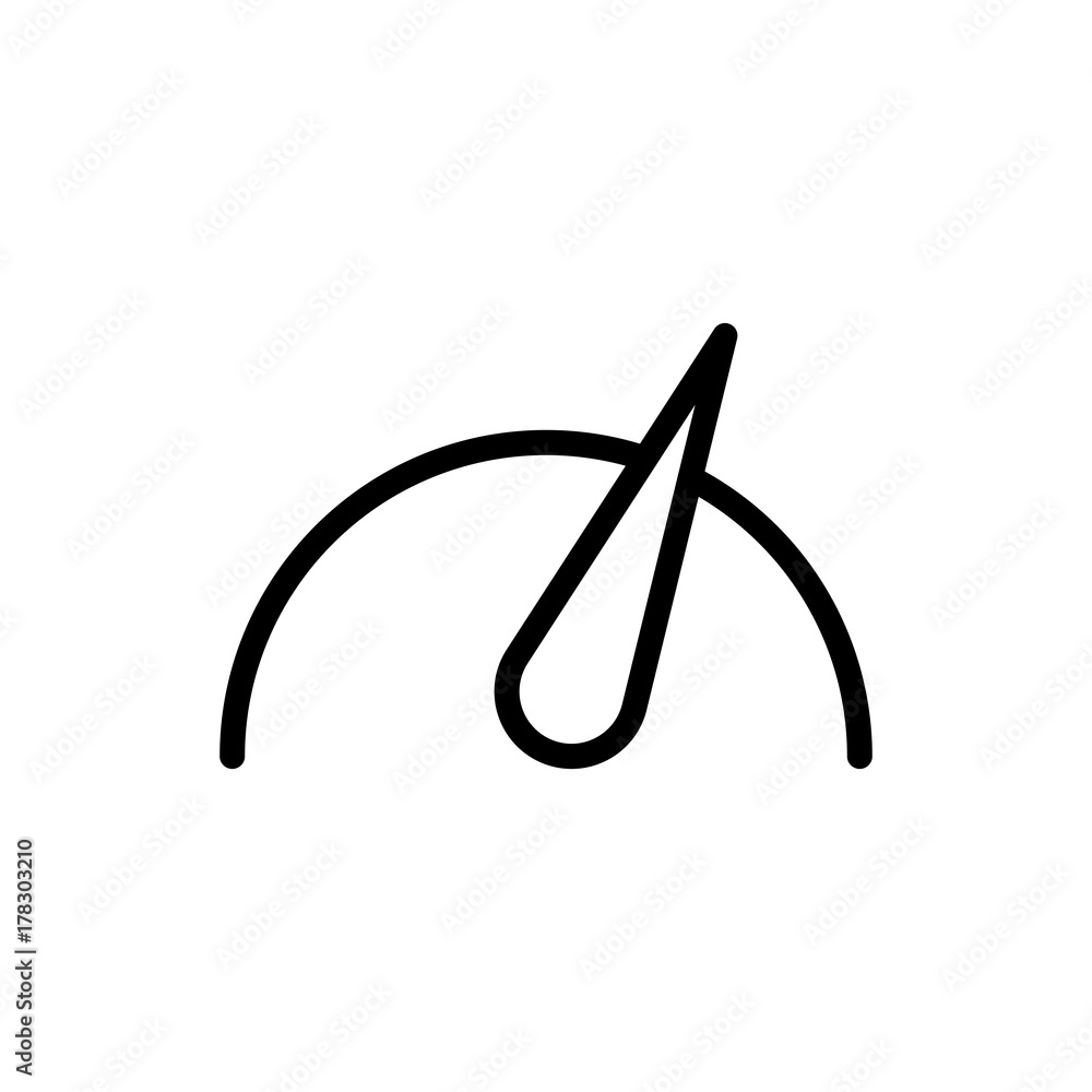 Speedometer line icon Speedometer line icon