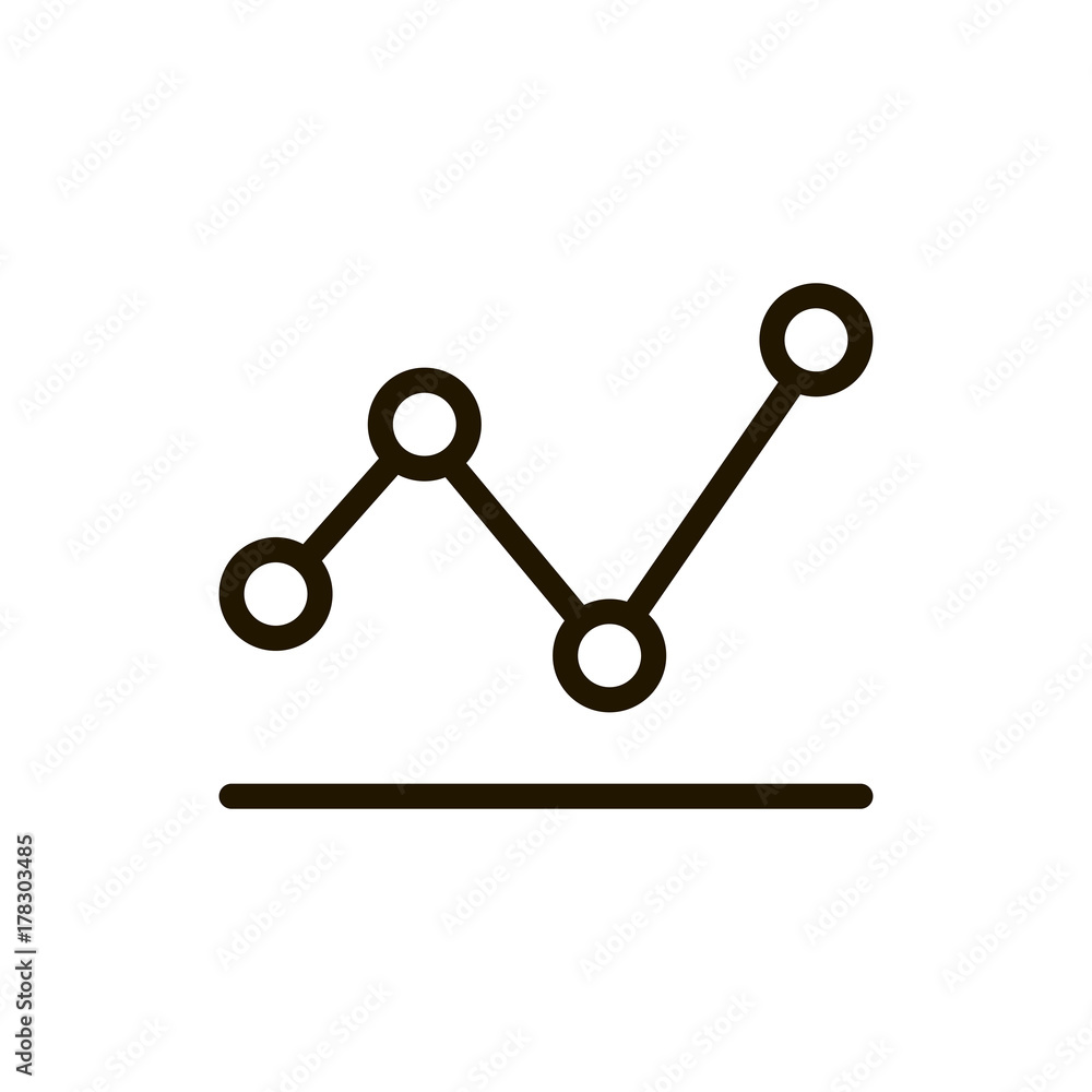 Graph line icon Graph line icon
